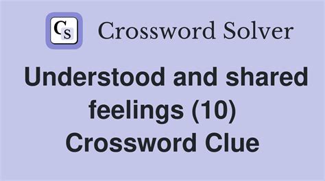 understood crossword clue